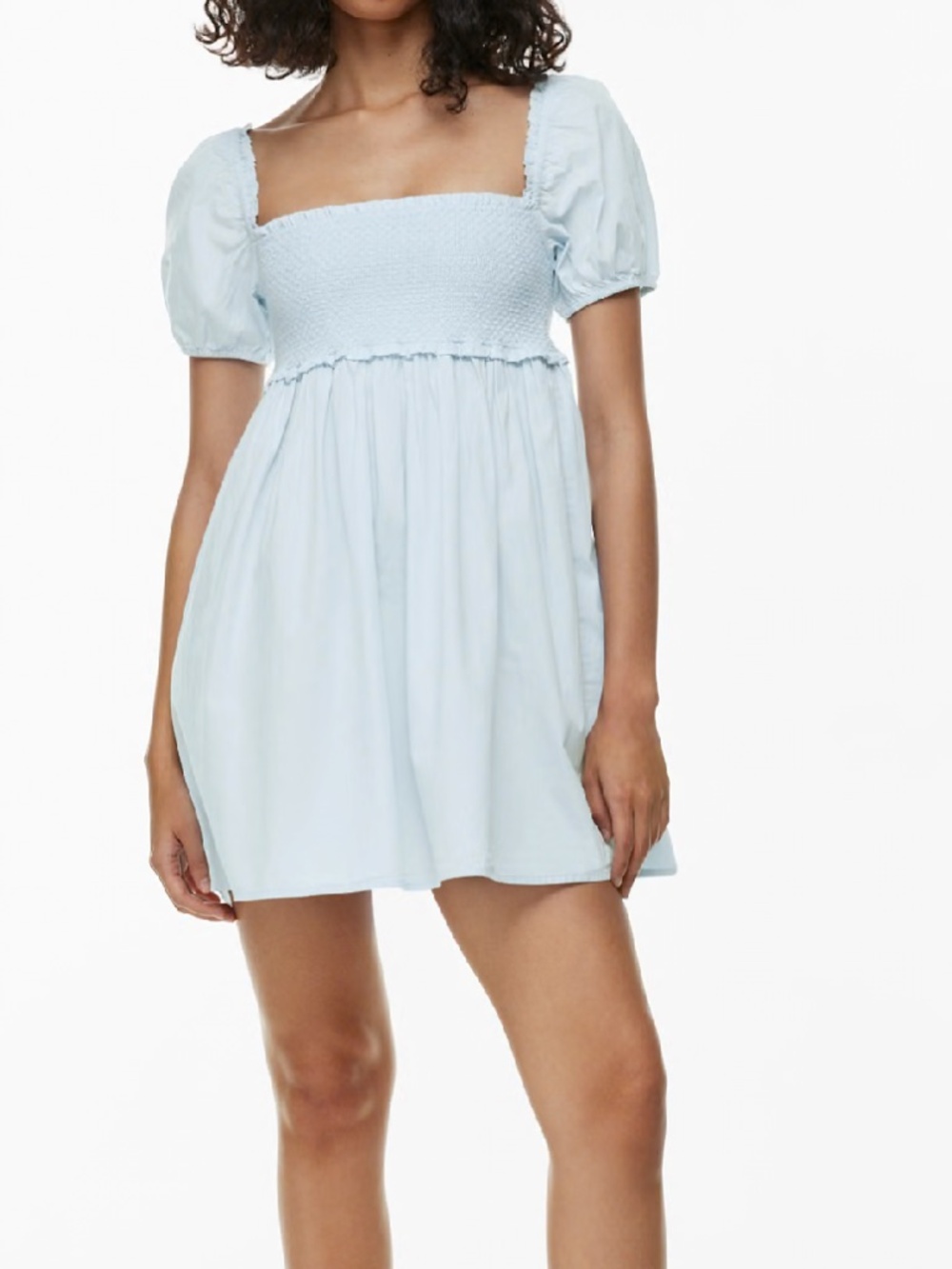 Light Blue Sunday Best Babydoll Dress